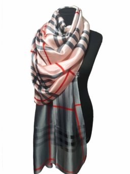 шарф в стиле burberry