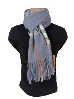 шарф чоловічий синій