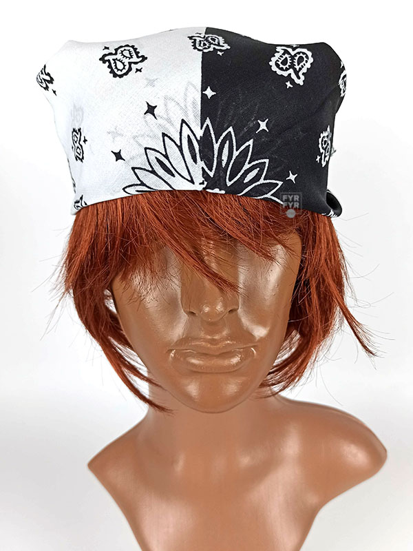 бандана чорно біла