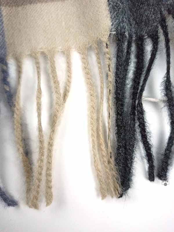Теплий шарф Blended Cashmere клетка коричневый/терракотовый — изображение 5