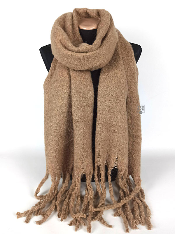 шарф коричневий