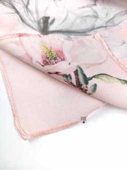рожева шовкова хустка