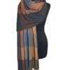 черный шарф в клетку
