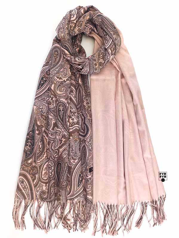 Двухсторонний палантин Cashmere Этро розовый