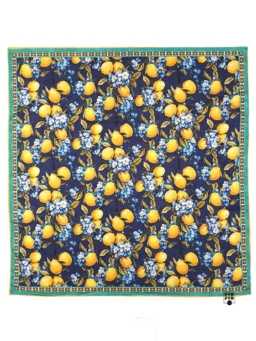 Alternative view of Платок Ashma Art Collection 105х105 двусторонний 100% шелк лимоны