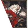 Платок Ashma Art Collection 105х105 двусторонний 100% шелк черный/красный