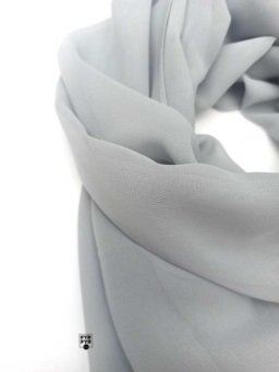 серый шифоновый шарф купить