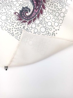 Хустка вовняна Eyfel 80х80 пейслі молочна