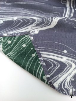 Платки Ashma 90х90 двухсторонний принт полушерсть