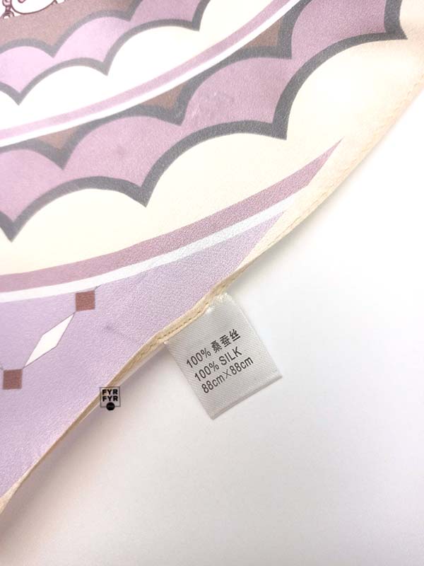 Натуральный шелковый платок 85х85
